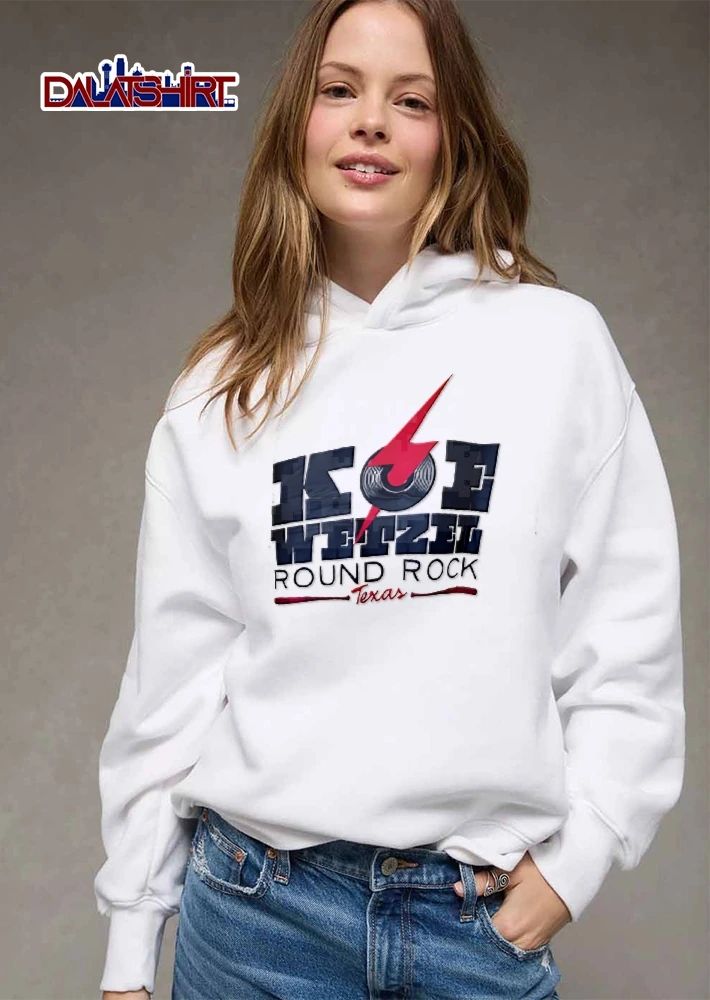 Koe Wetzel Round Rock Texas lightning bolt baseball bat shirt