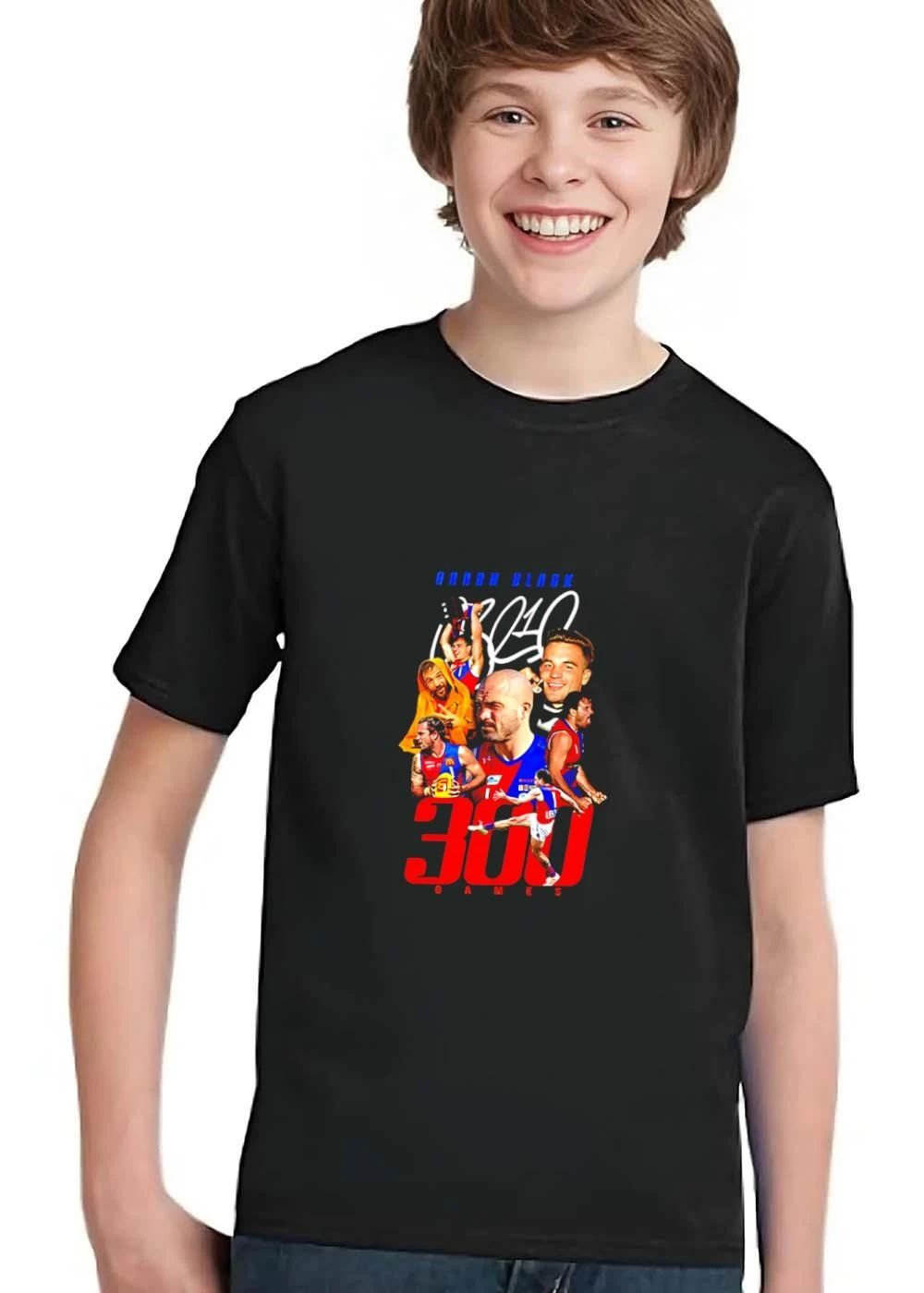 Aaron Black 300 Games Australian Football Player Photo Collage Bootleg shirt