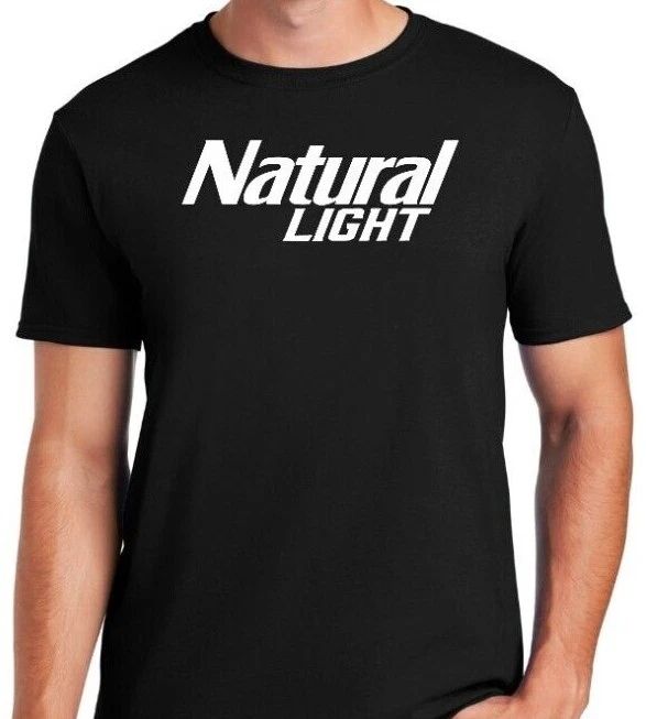 NATURAL LIGHT BEER Logo - T-Shirt Funny Drinking Alcohol Bar Party Joke Prank