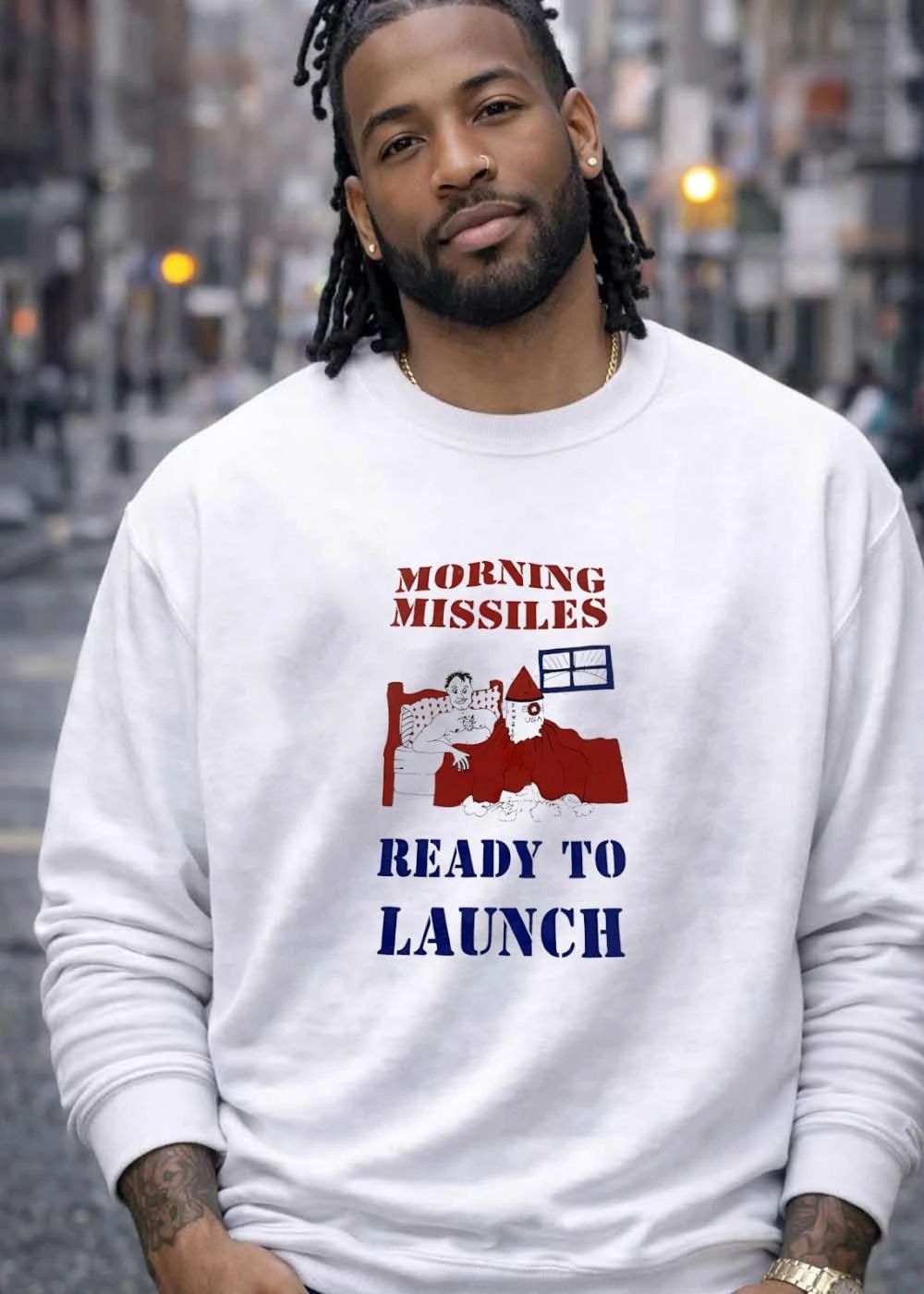 Morning Missiles Ready to Launch USA Graphic shirt