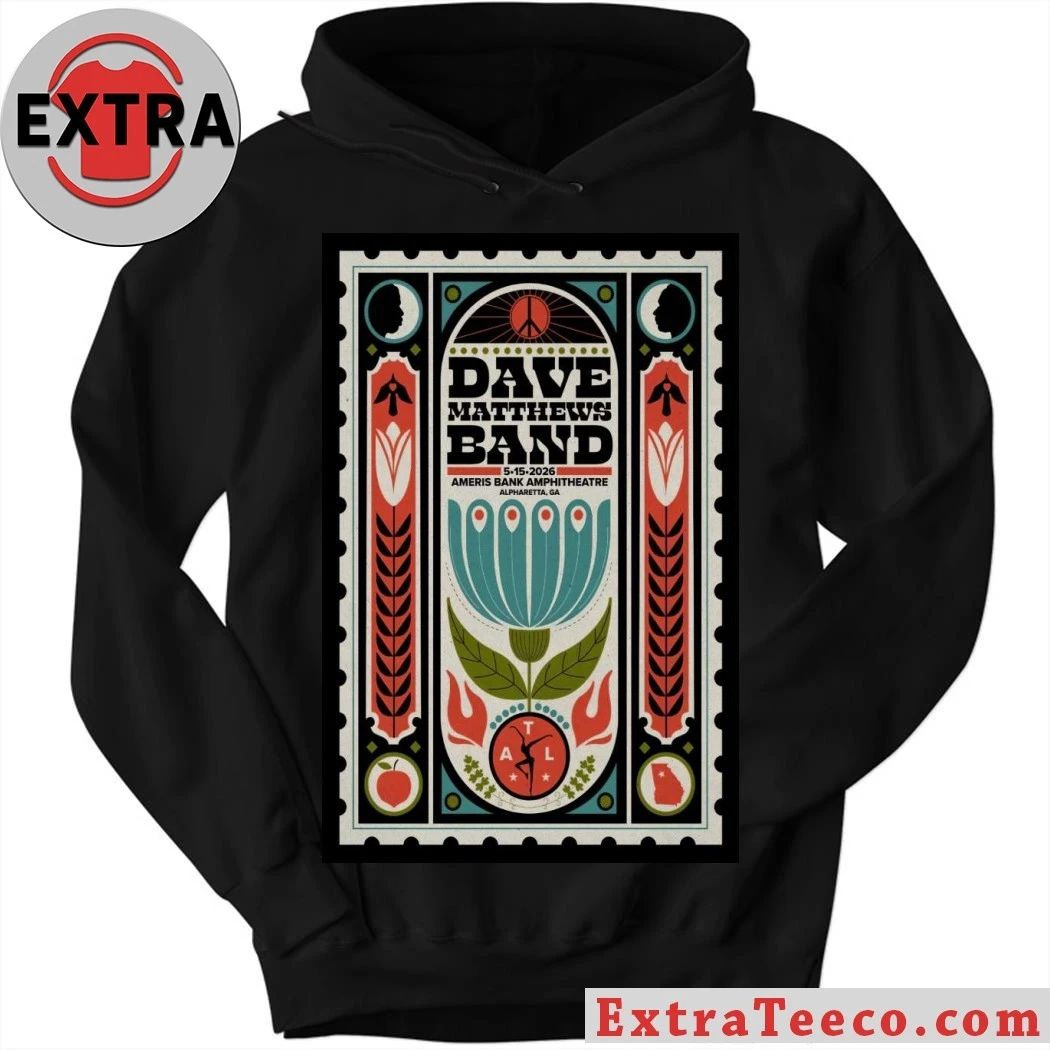 Dave Matthews Band Concert Tour Alpharetta, Georgia May 15, 2026 Poster T-Shirt