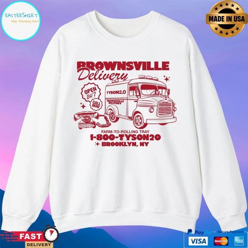 Brownsville Delivery Farm To Rolling Tray 1 800 Tyson20 Brooklyn Ny T-shirts
