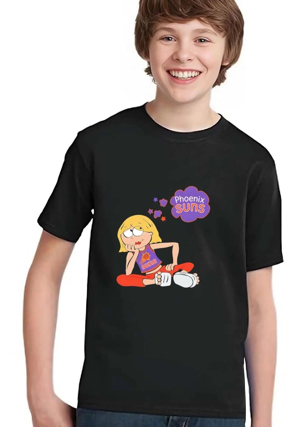 Phoenix Suns NBA Cartoon Blonde Girl Sitting Daydreaming Thought Bubble shirt