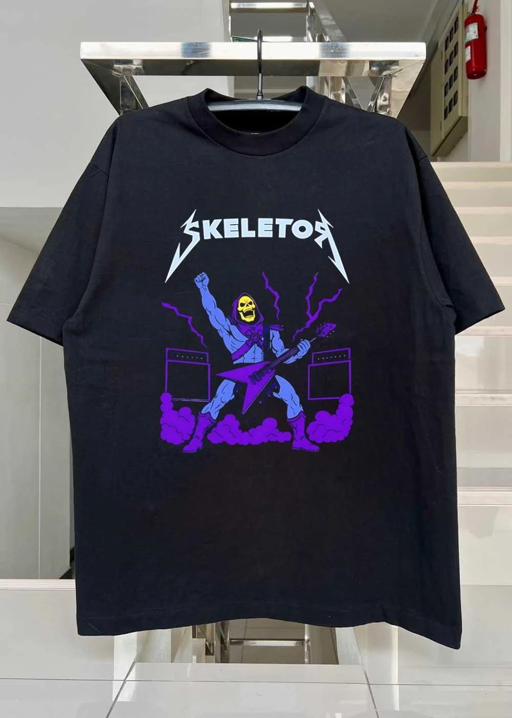 Masters of the Universe Skeletor Playing Guitar SKELETOR Rock Metal shirt