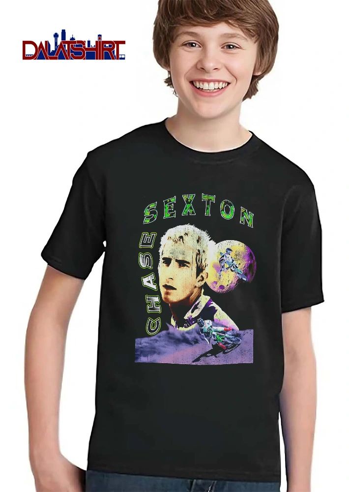 Chase Sexton Portrait Motocross Dirt Bike Rider Moon Bootleg Distressed shirt