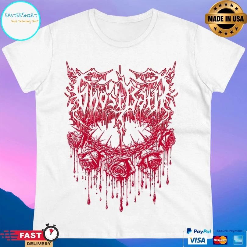 Ghost Bath Rose Thorn Illustration T-shirts