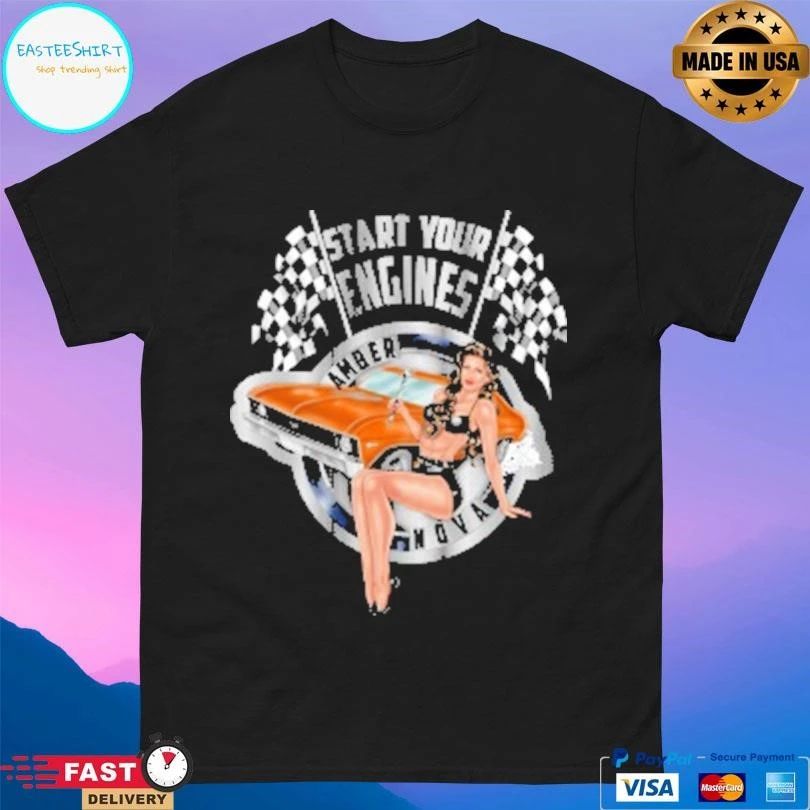 Start Your Engines Amber Nova Garage Bombshell T-shirts