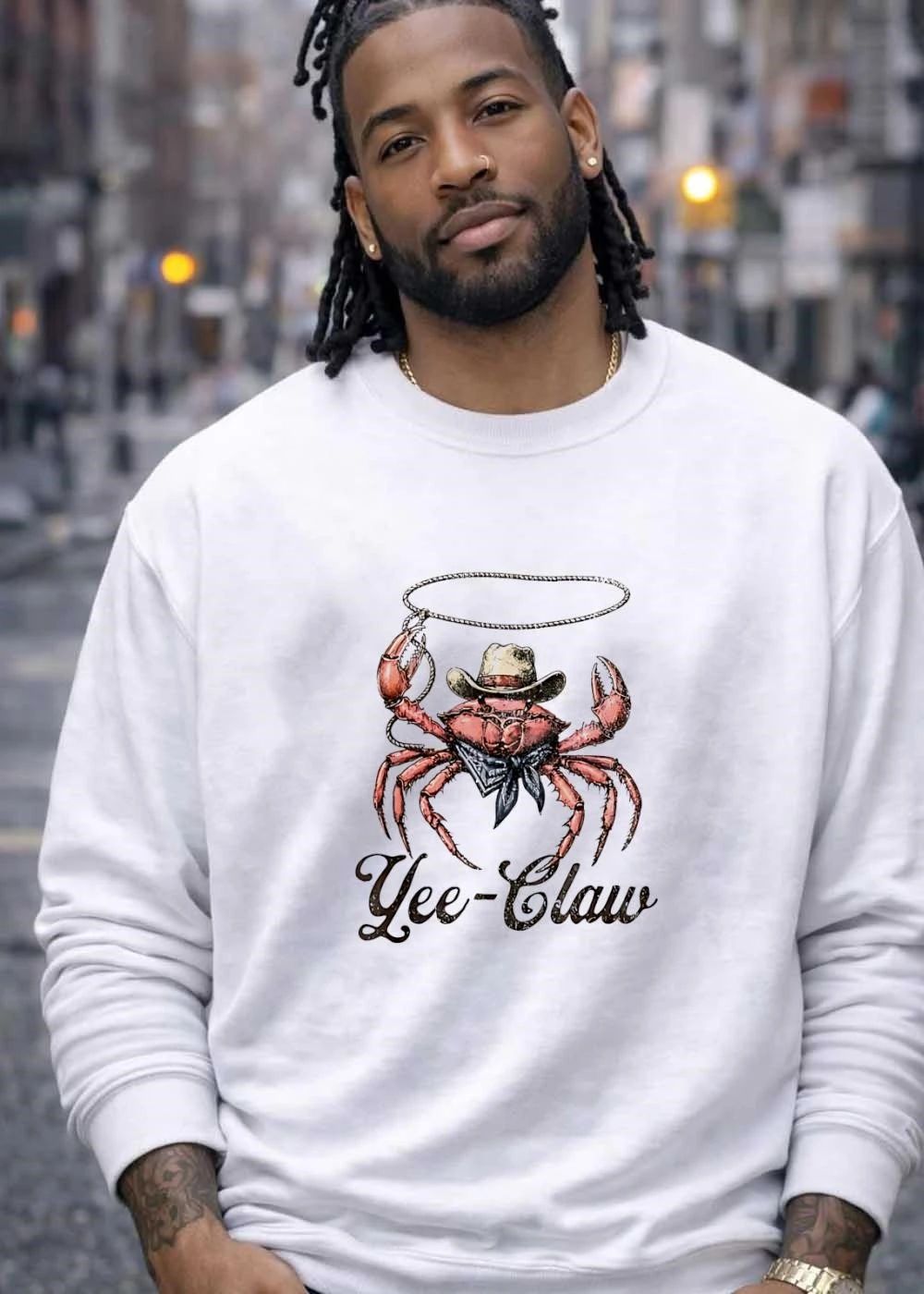 Cowboy Crab Lassoing Yee-Claw T-Shirt