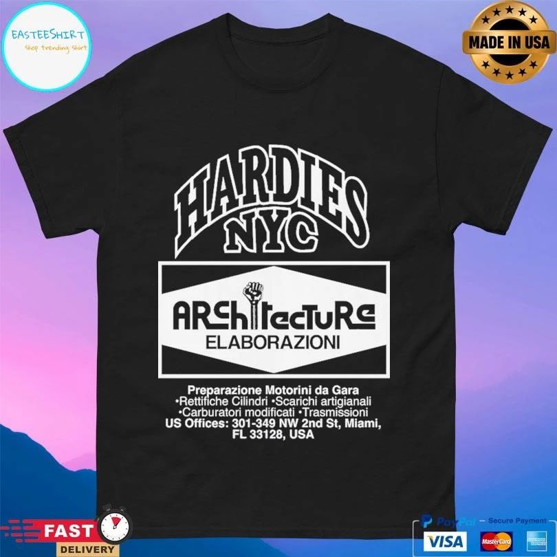 Hardies Nyc Architecture Elaborazioni Preparazione Motorini Da Gara T-shirts