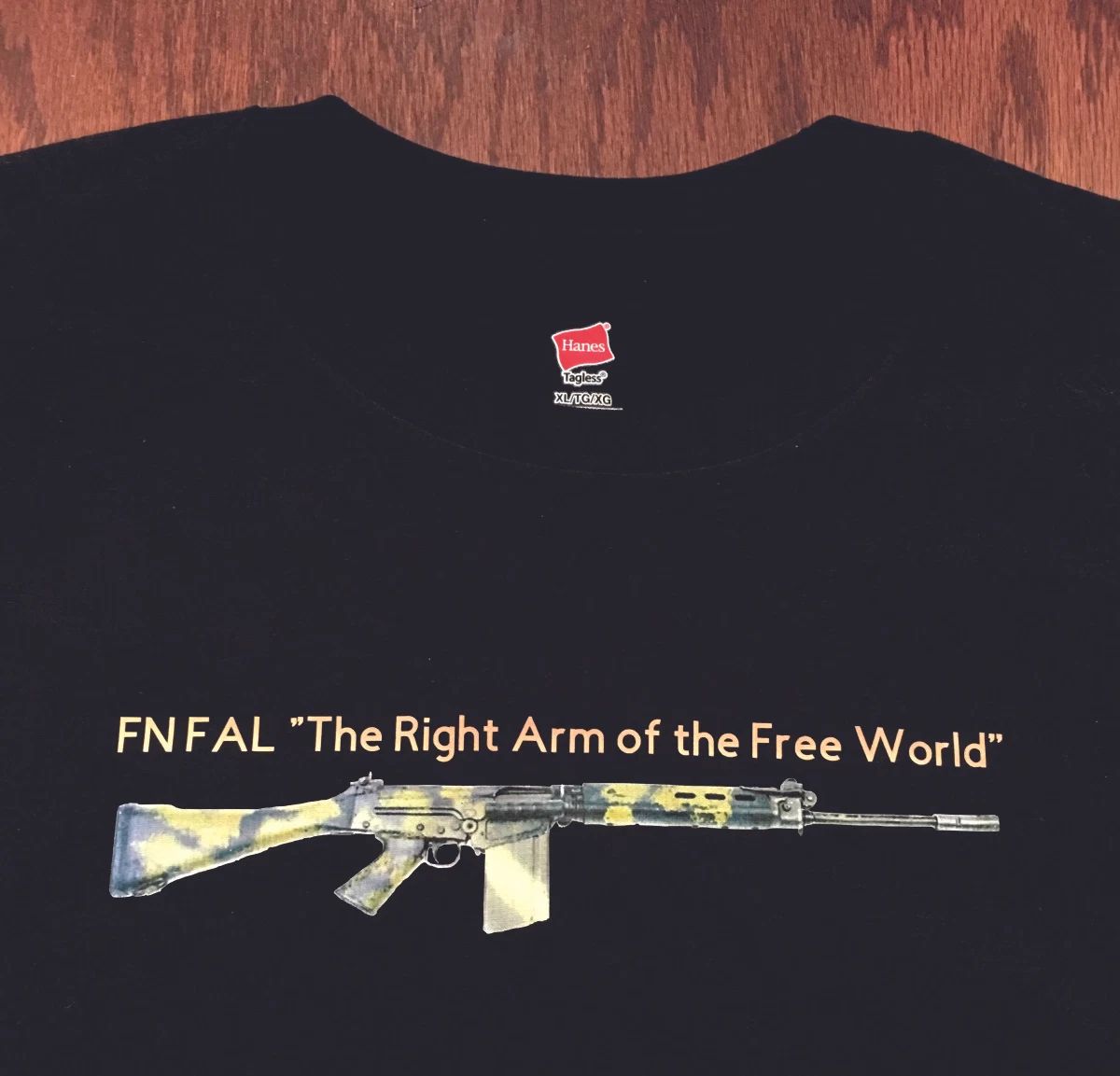 FULL COLOR FN FAL T Shirt The Right Arm of the Free World  Rhodesian Camo -17