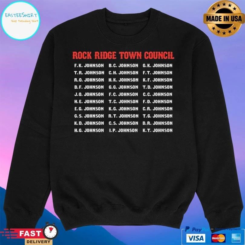Rock Ridge Town Council T-shirts