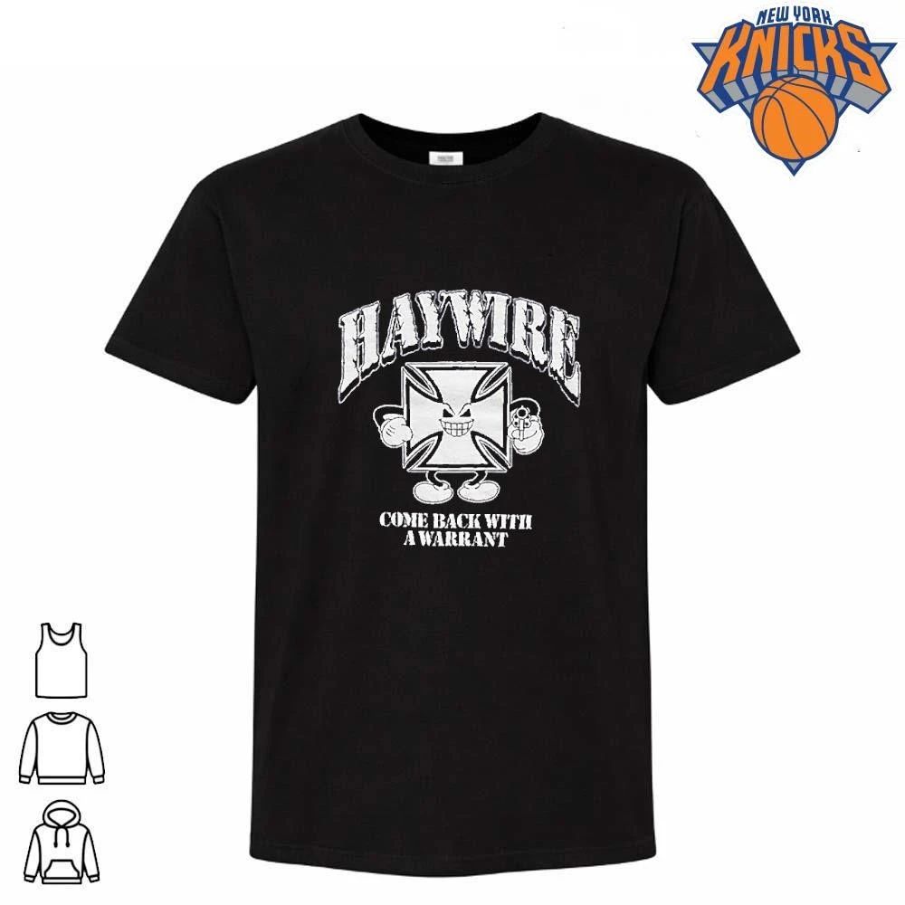 Haywire come back with a warrant maltese cross mascot with gun shirt