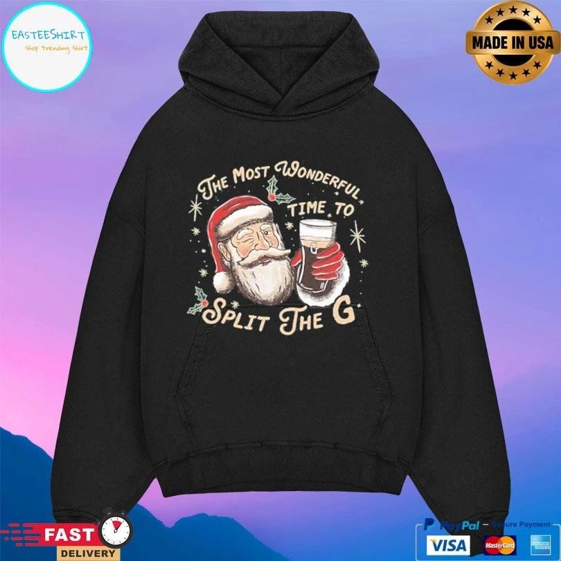 The Most Wonderful Time To Split The G Santa Christmas 2025 T-shirts