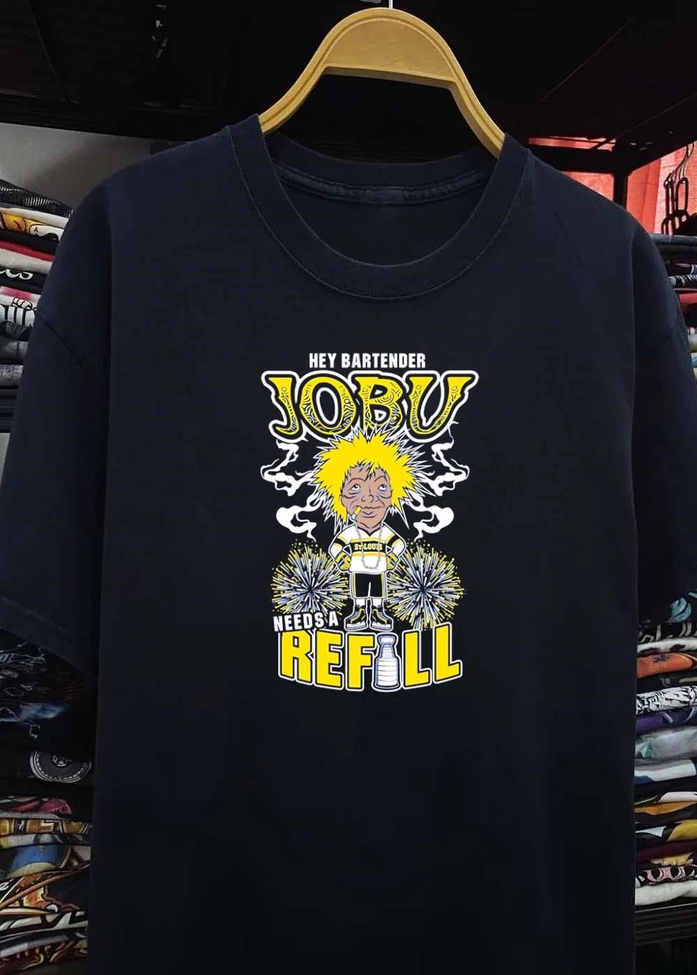 Hey Bartender Jobu Needs a Refill St Louis Blues Shirt