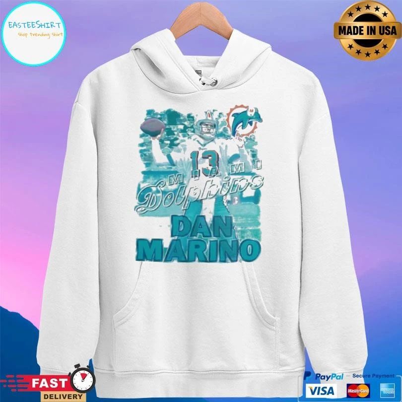 Dan Marino Miami Dolphins Football Number 13 MVP Retro T-shirts