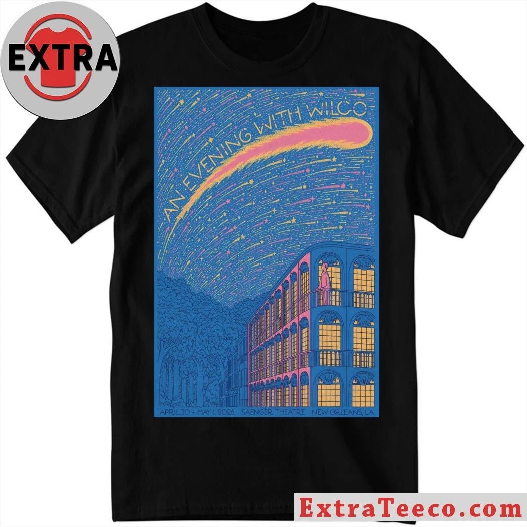 Wilco Saenger Theatre, New Orleans LA April 30-May 1 2026 Poster Shirt
