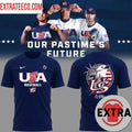 Special 2026 World Baseball Classic USA Baseball Team New Uniform Logo Two Sided T-Shirt