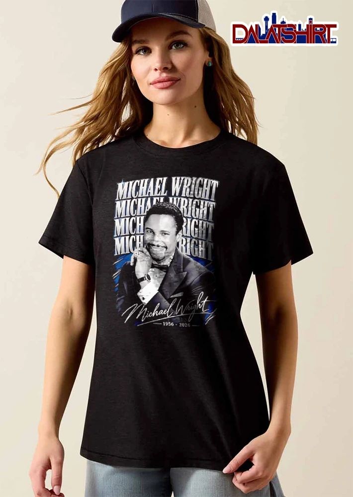 Michael Wright 1956 2026 Smiling Tuxedo Bow Tie Portrait Bootleg shirt