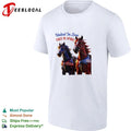 United in Love Free in Spirit Horses patriotic T-shirt