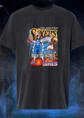 L.Ferron James Philadelphia Sixers Basketball Graphic shirt