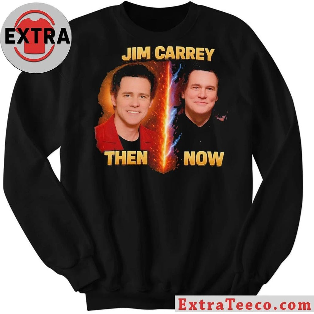 Original Jim Carrey Clone Theory T-Shirt – Then vs Now Conspiracy Graphic Tee