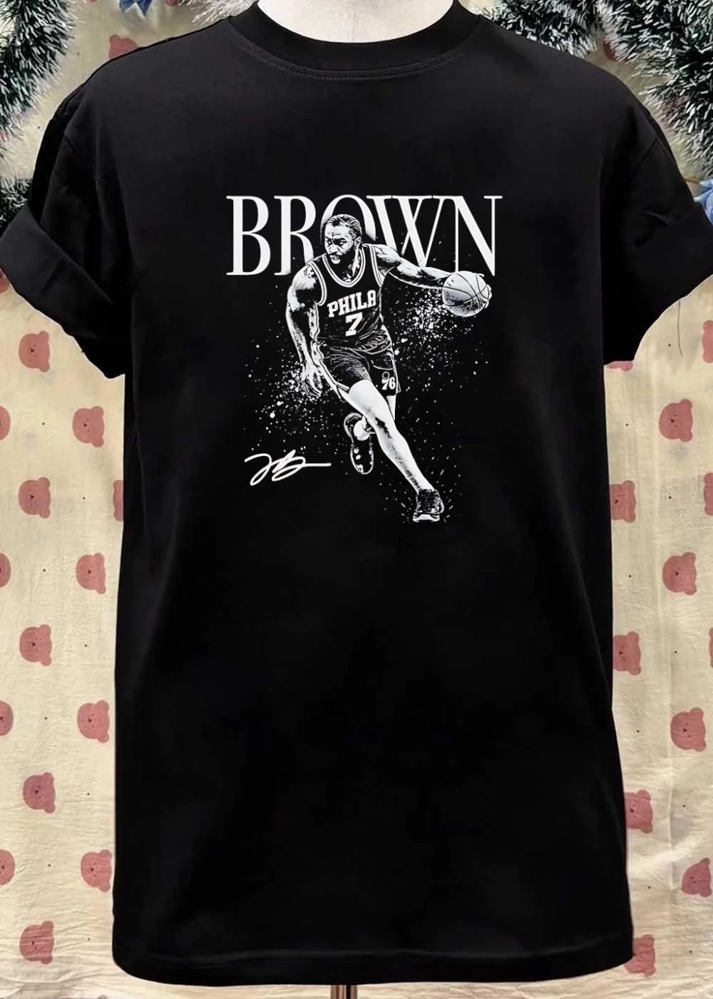 Jb Brown Dribbling Basketball Phila 76ers Shirt