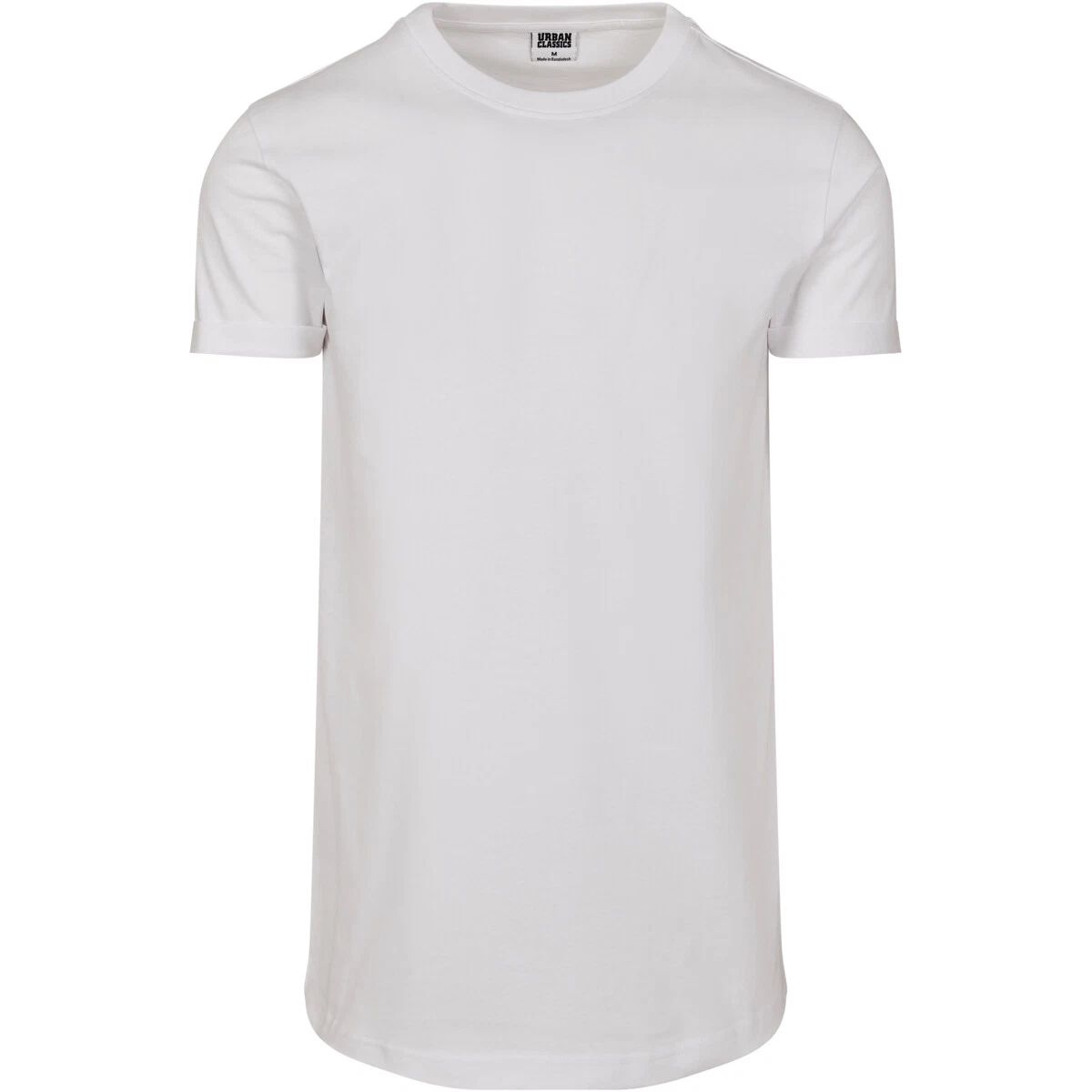 Urban Classics Short Shaped Turn Up Tee Men's T-Shirt Cotton Slim Fit Jersey
