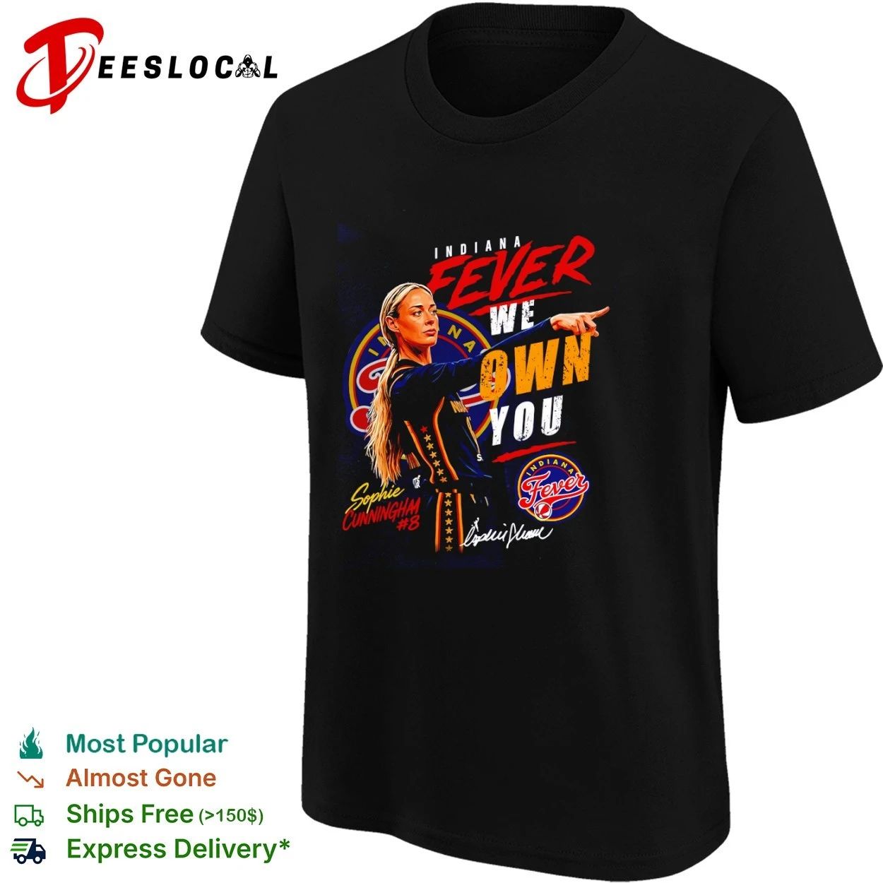 Sophie Cunningham Indiana Fever We Own You T-shirt