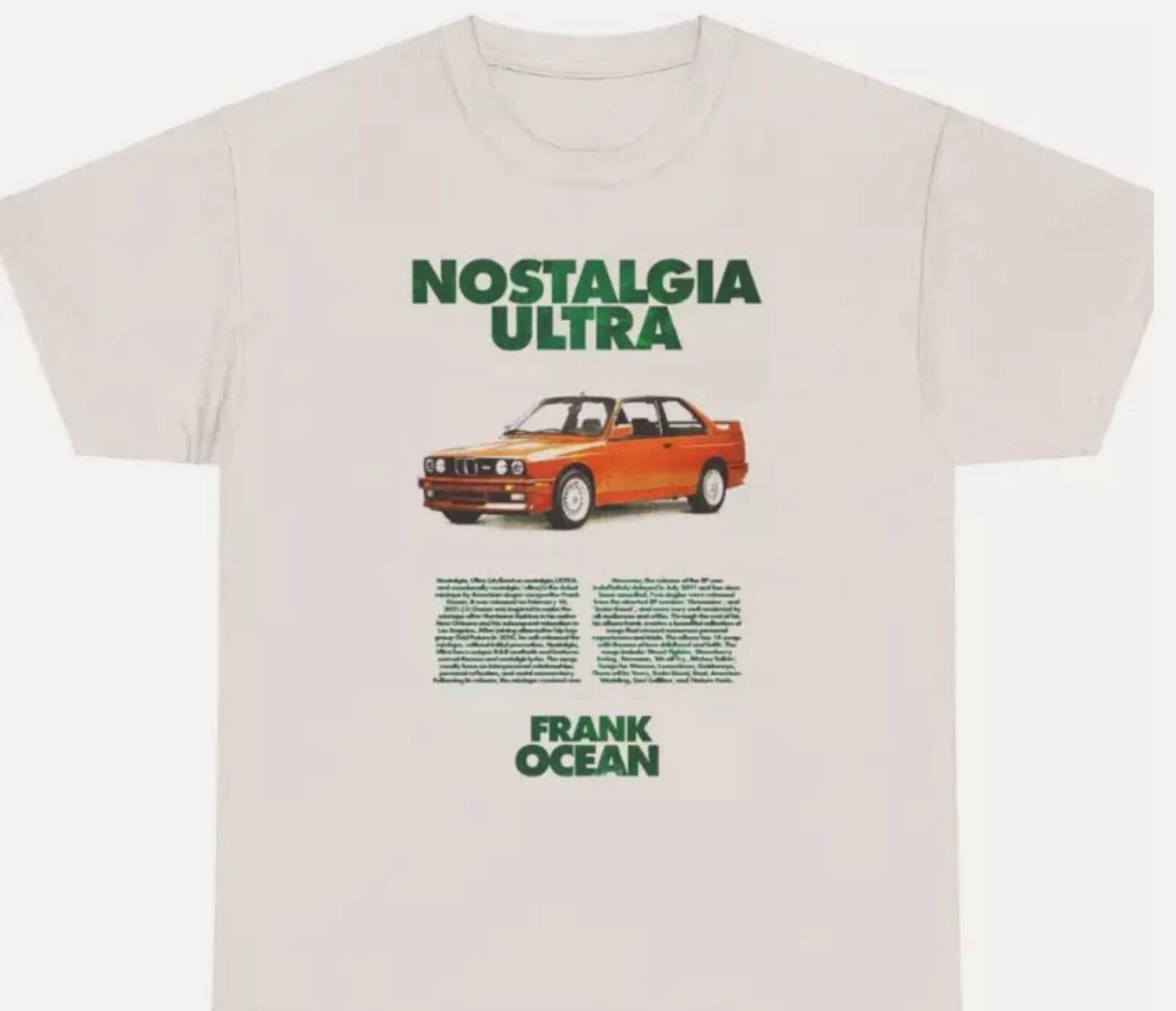 Frank Ocean T Shirt, Nostalgia Ultra, Frank Ocean Graphic Tee Merch Gift For Fan