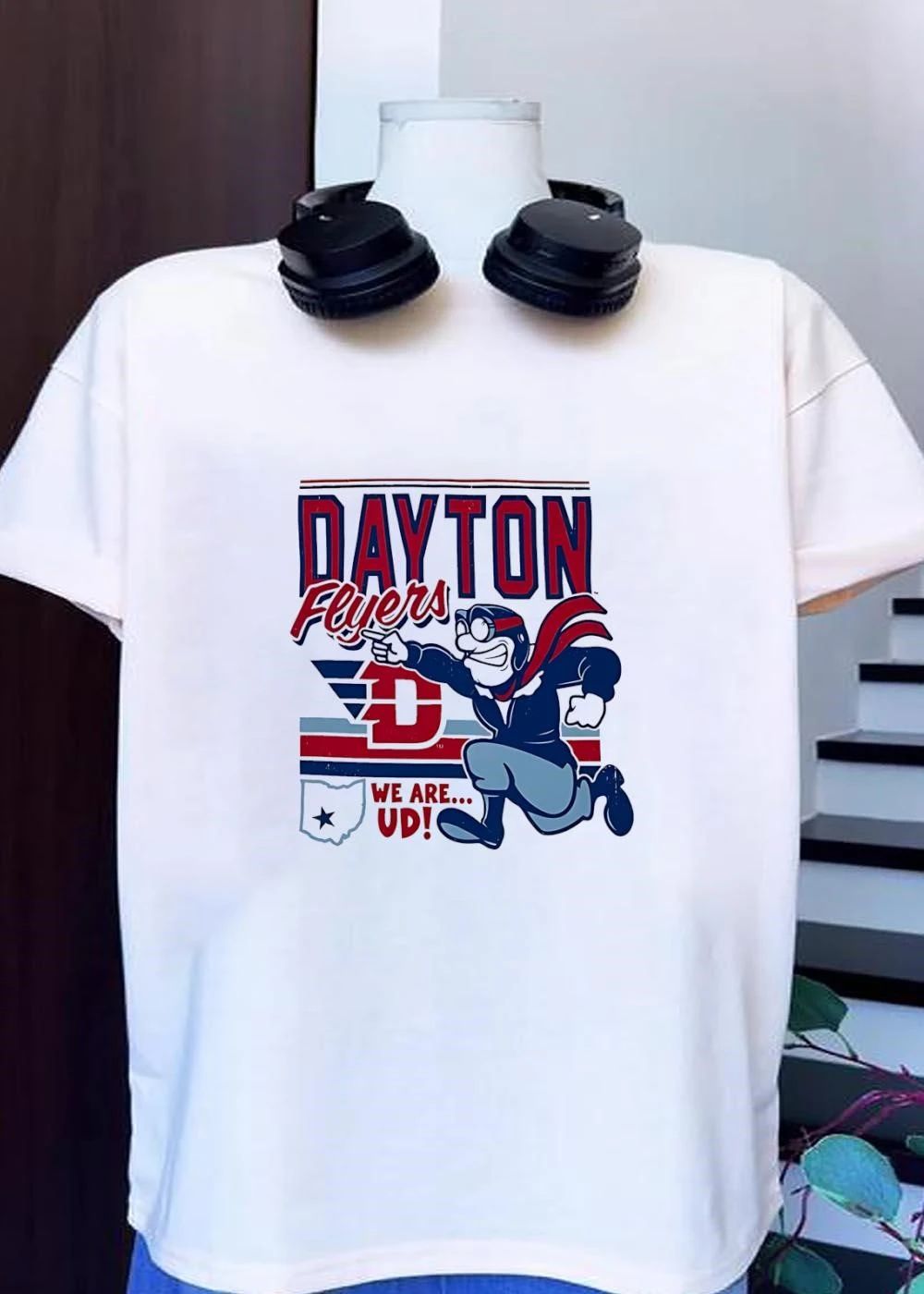 Flyers Dayton Mascot Rushing Forward We Are UD Shirt