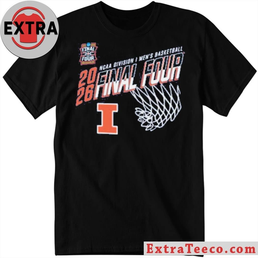 Illinois Division I Men’s Basketball 2026 Final Four T-Shirt- Top-Rated Gift for College Basketball Lovers