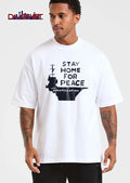 Stay Home For Peace Uss Constellation Aircraft Carrier Silhouette shirt