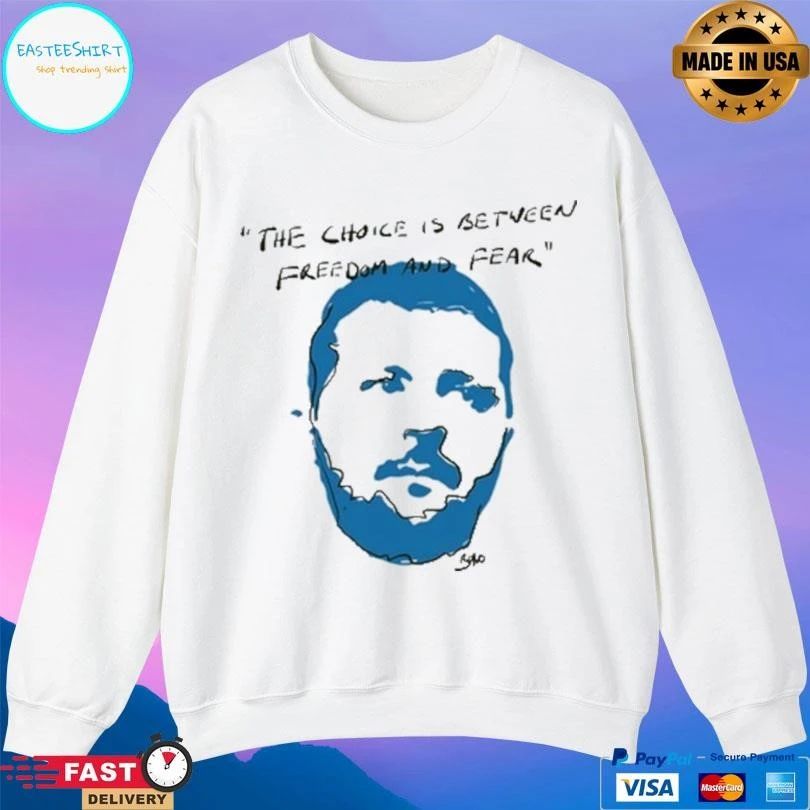 Zelenskyy The Choice Is Between Freedom And Fear T-shirts