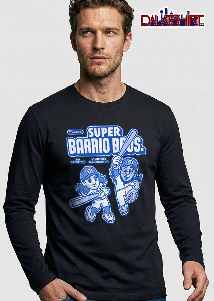 Toronto Blue Jays MLB Super Barrio Bros Bo Bichette Vladimir Guerrero Jr Cartoon Caricature Baseball Players shirt