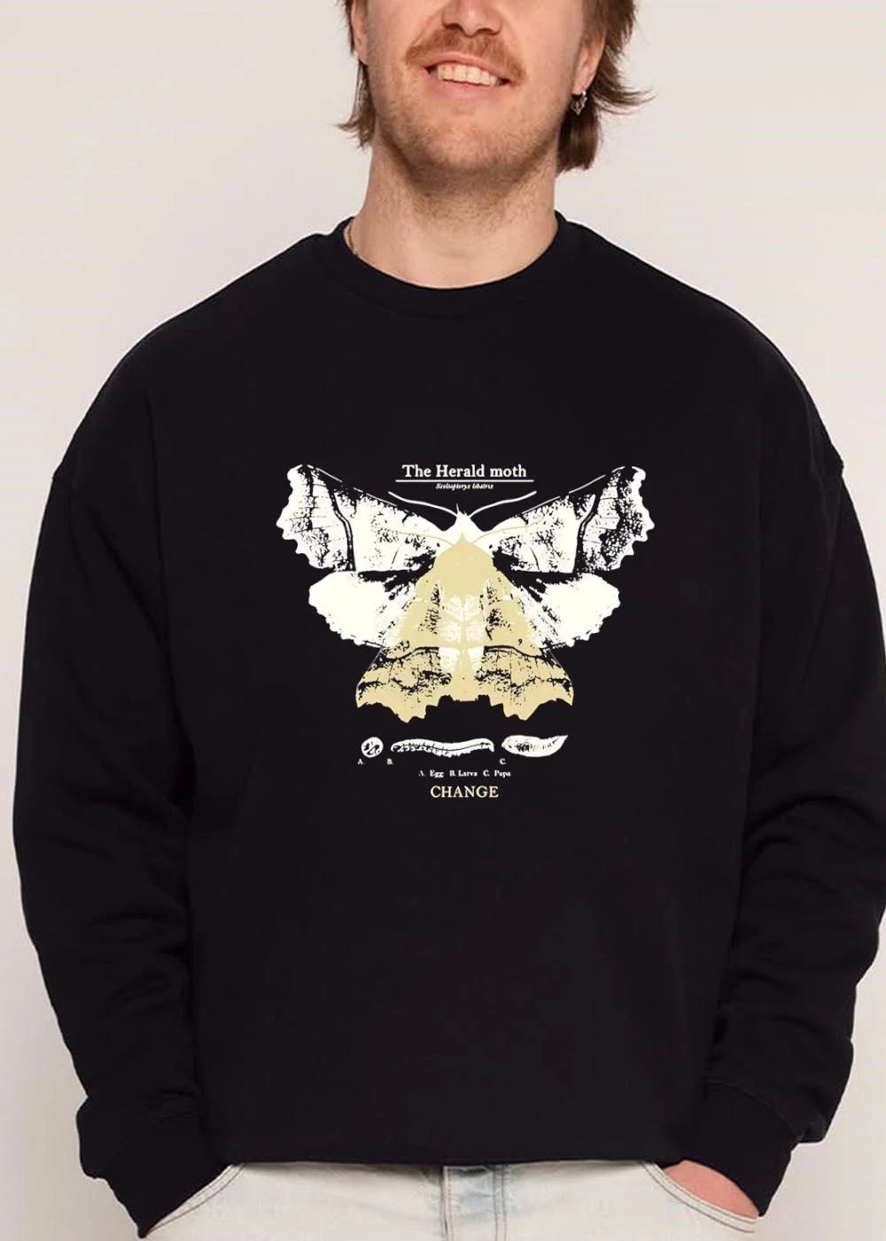 The Herald Moth A Egg B Larva C Pupa Change Insect Life Cycle shirt