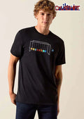 Cartoon Newton Cradle Solar System Planets Pluto Falling Snapped String shirt