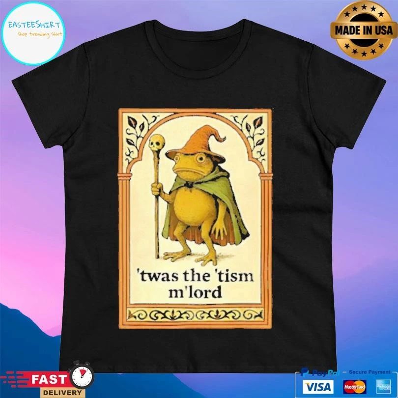 Twas The Tism M’lord Wizard Frog Autism Consciousness Tarot Card T-shirts
