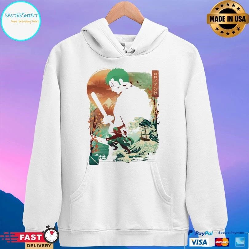 Ukiyo Master Swordsman Roronoa Zoro T-shirts