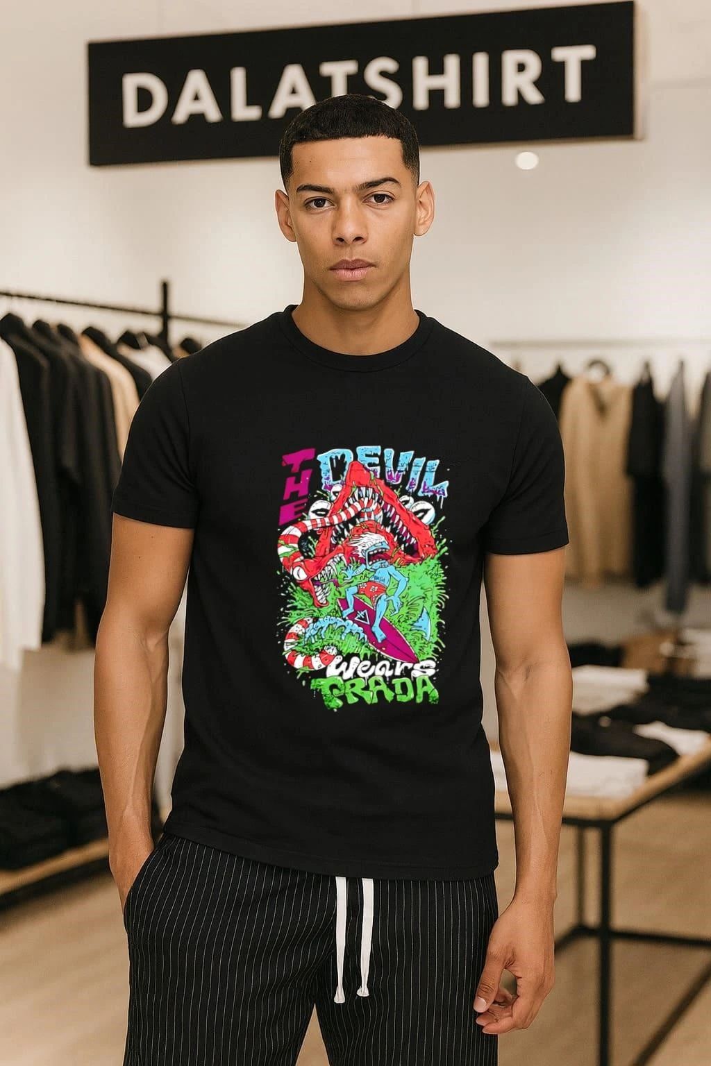Surfer Riding The Devil Wears Prada shirt