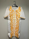 African clothing for men-Dashiki S-7X white