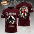 Very Rare Sabaton Band Templars 2025 Tour 3D T-Shirt S to 5XL 2F1955