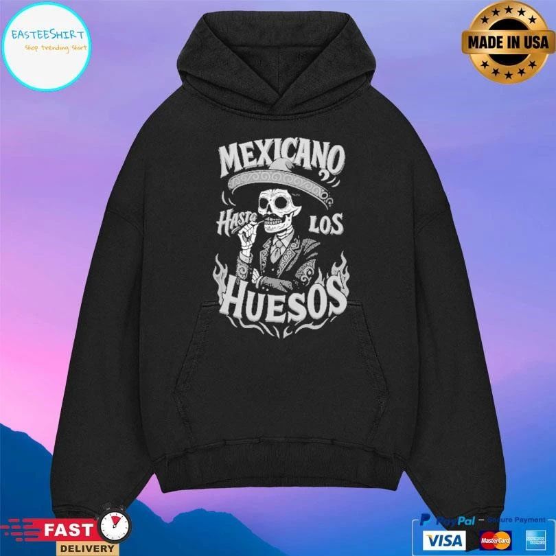 Mexicano Hasta Los Huesos Skeleton T-shirts