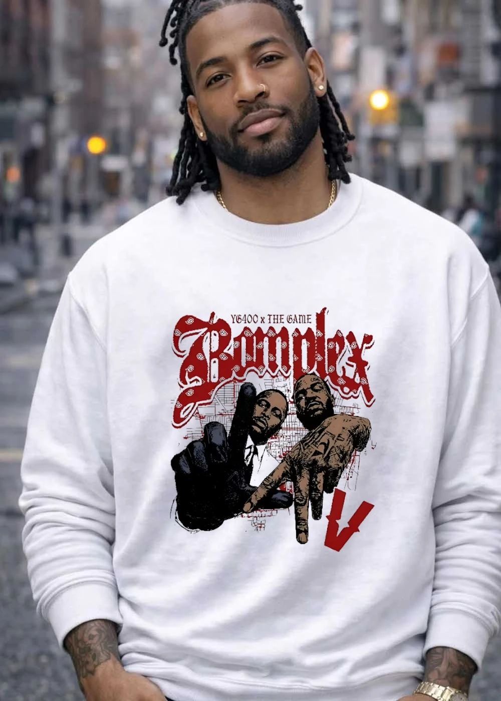 YG400 x The Game Bomplex V Compton Hip Hop Streetwear T-Shirt