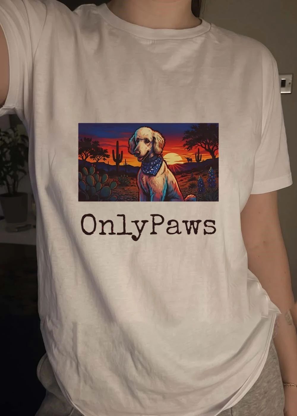 Desert Sunset Dog OnlyPaws shirt