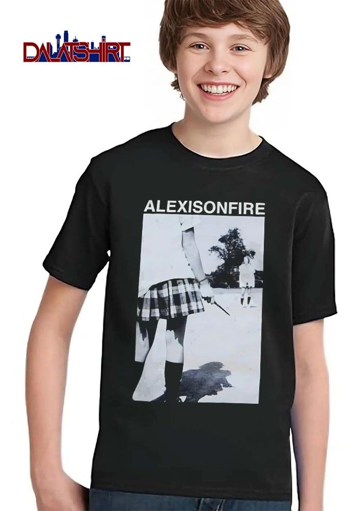 Alexisonfire Schoolgirl Holding Knife Facing Girl Photo shirt