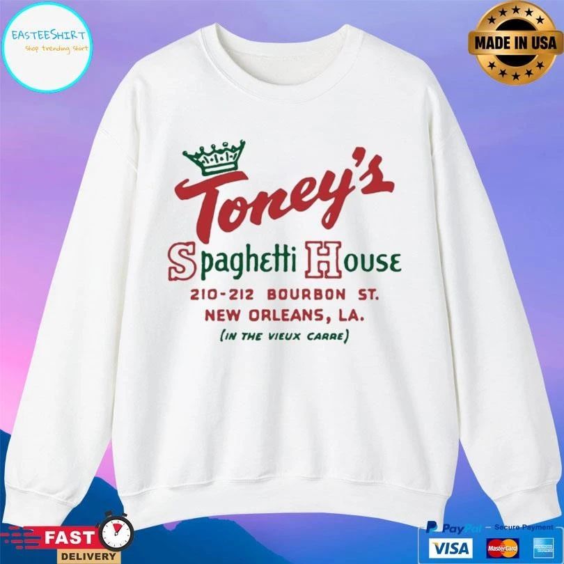 Toney’s Spaghetti House 210-212 Bourbon St New Orleans La In The Vieux Carre T-shirts