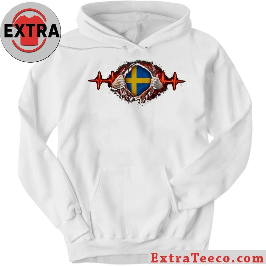 Swedish Heartbeat Flag T-Shirt