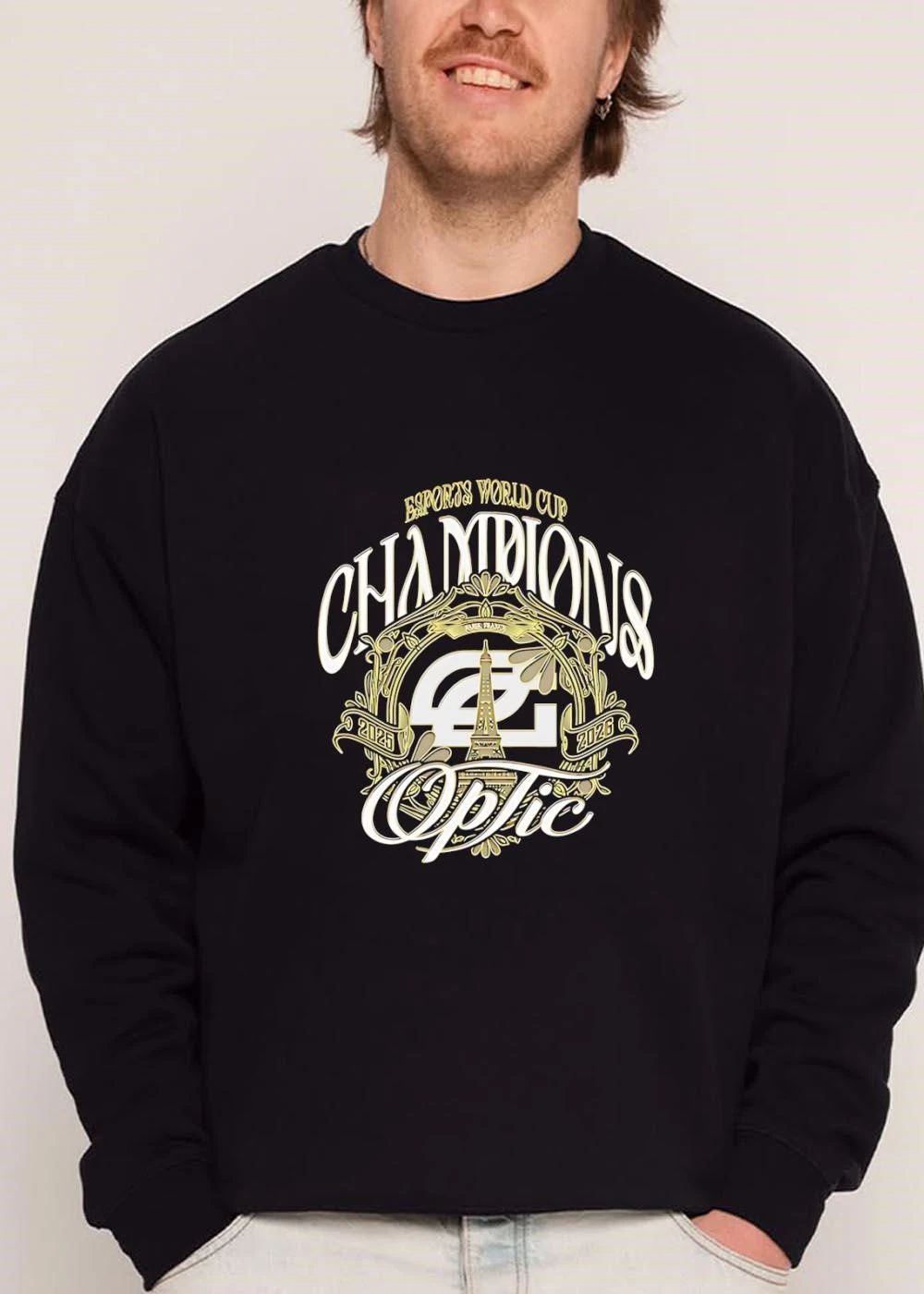 Optic Esports World Cup Champions 2025 2026 Eiffel Tower Ornate Frame shirt