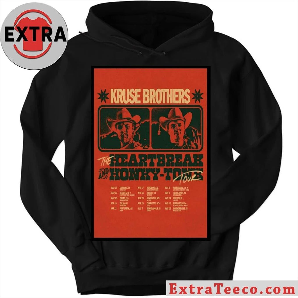 Kruse Brothers The Heartbreak And Honky Tonk Tour 2026 Poster Shirt