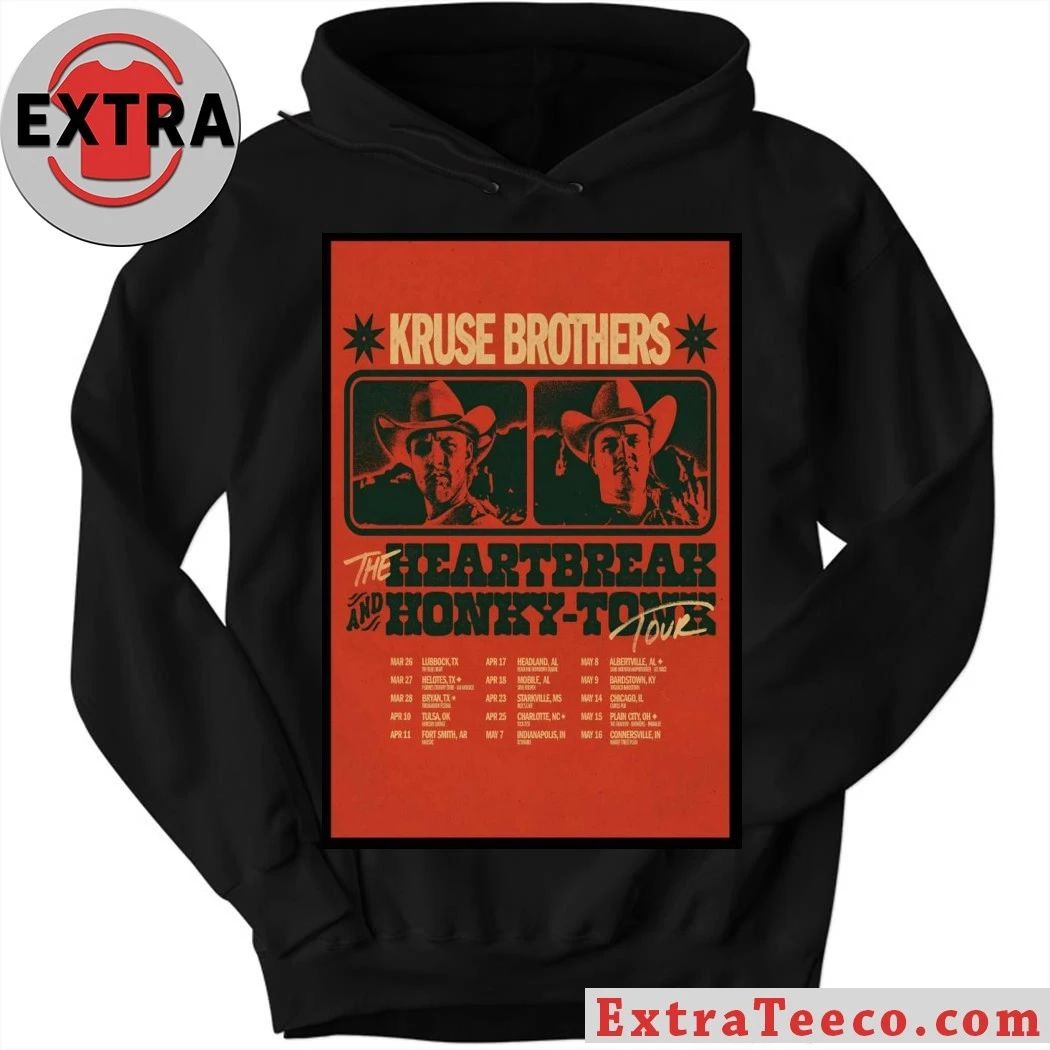 Kruse Brothers The Heartbreak And Honky Tonk Tour 2026 Poster Shirt